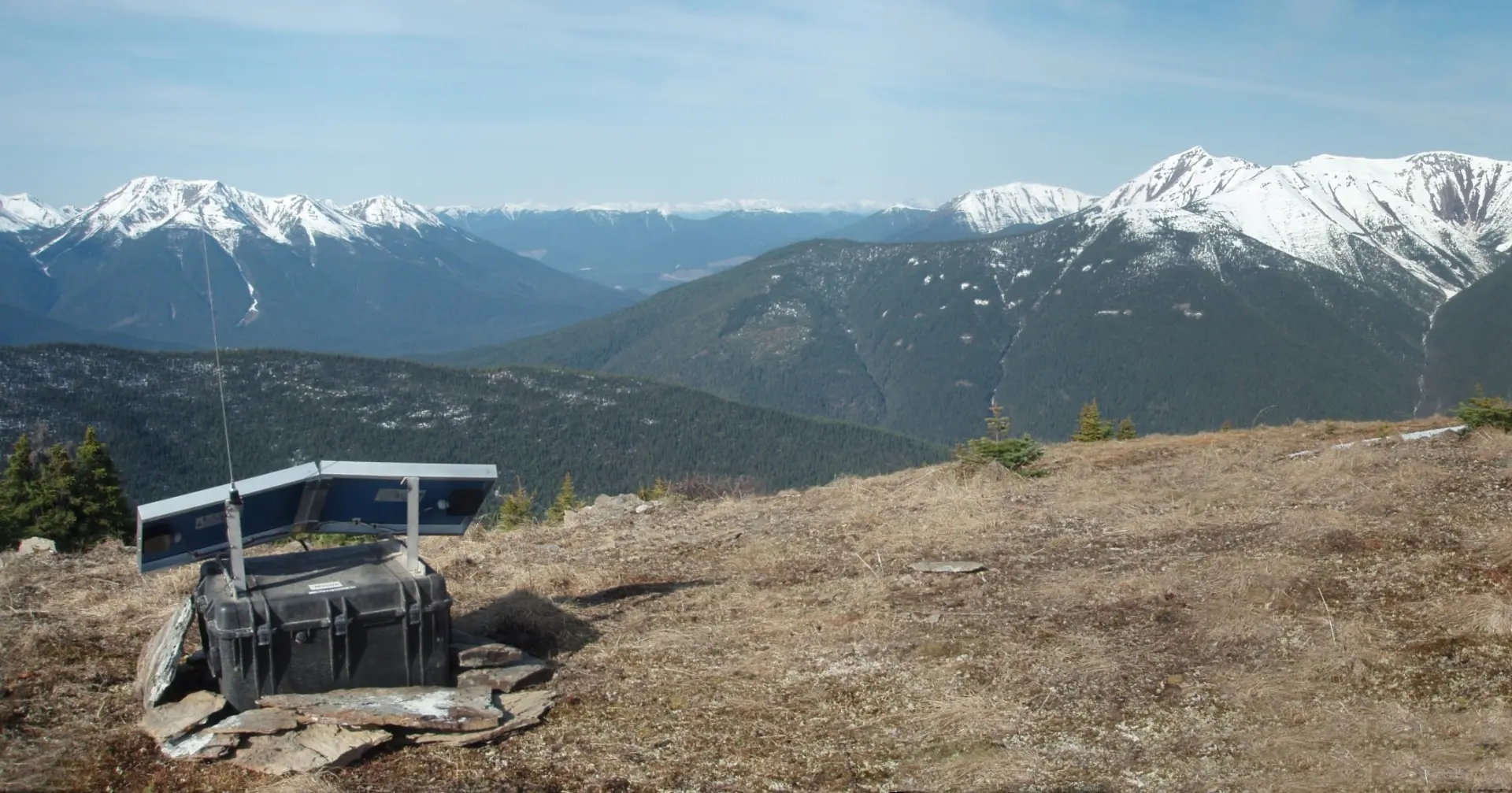 Overview shot of the Akie property looking west from Repeater Hill