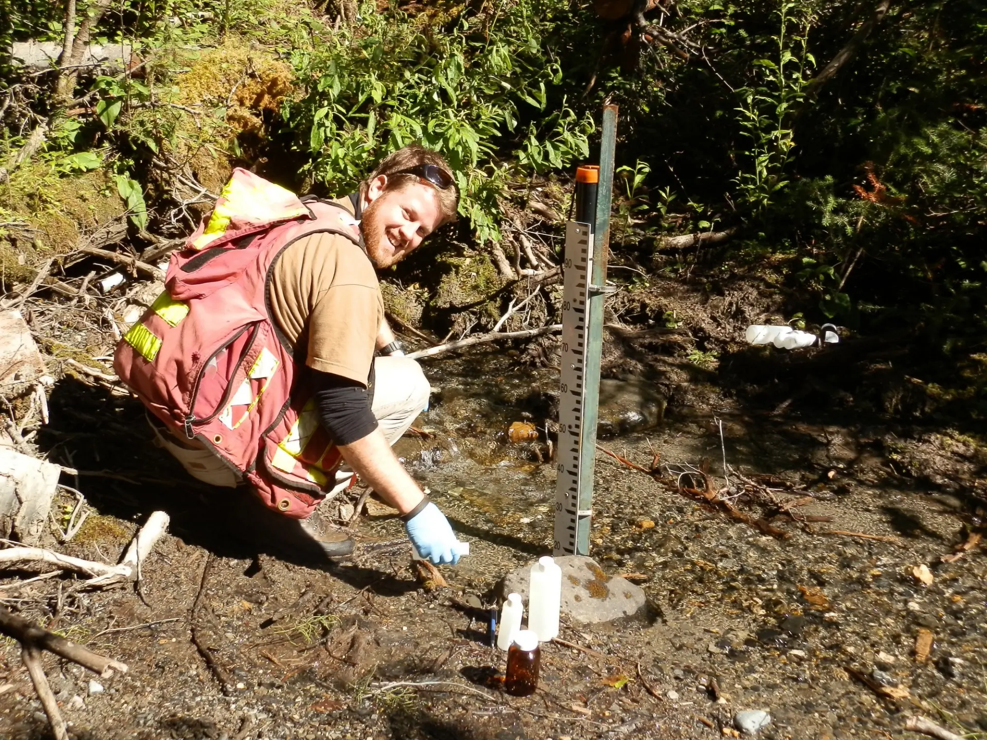 Water sampling as part of water quality monitoring program