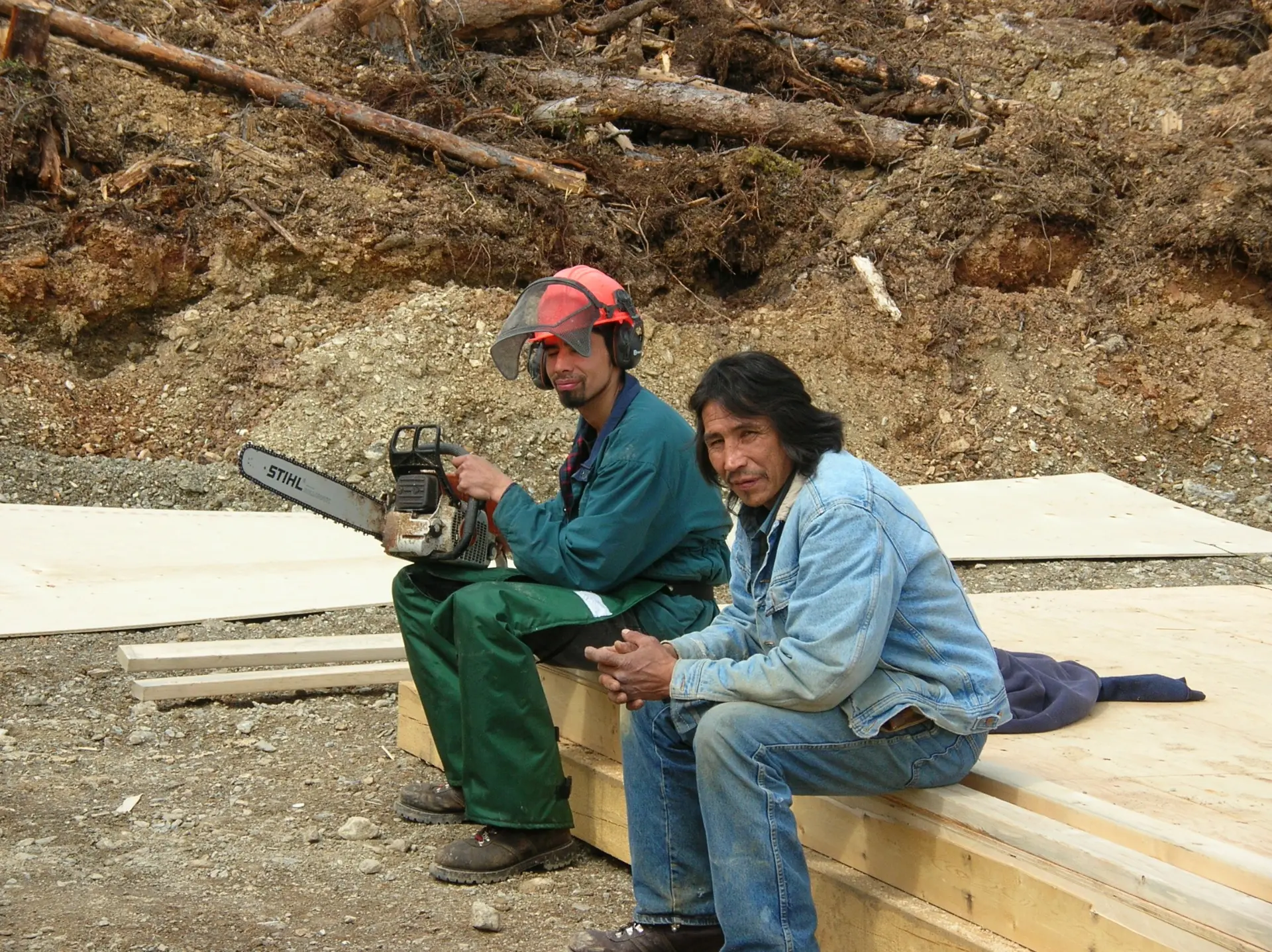 Local help from the community of Kwadacha (Glen Charlie and Norman Pierre)