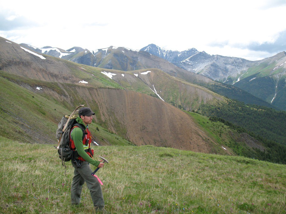 Prospecting on Cirque East property